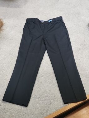 Men's Black Dress Pants - Classic Straight Fit